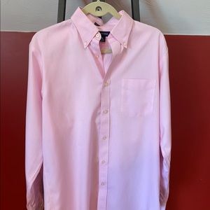 Pink Lands End button down M